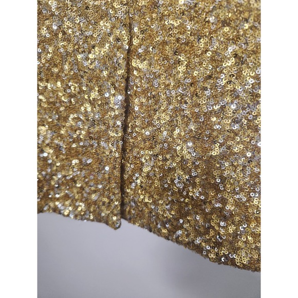 Zadig & Voltaire Very Sequins Blazer Yellow Gold‎ NWOT Silk Cotton Lining Medium - Picture 8 of 16